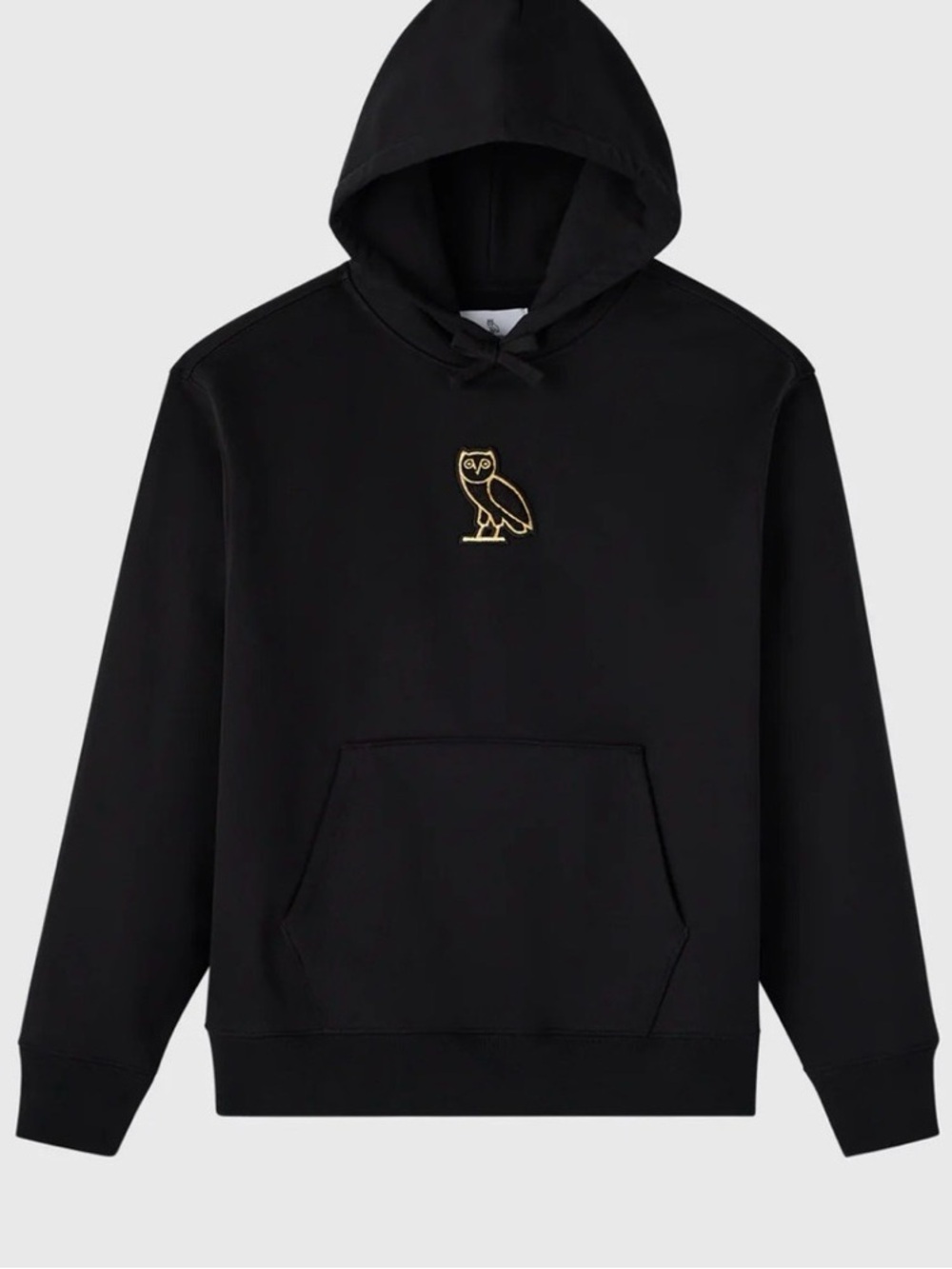 OVO Octobers Very Own Black Hoodie with Gold Owl Logo Small